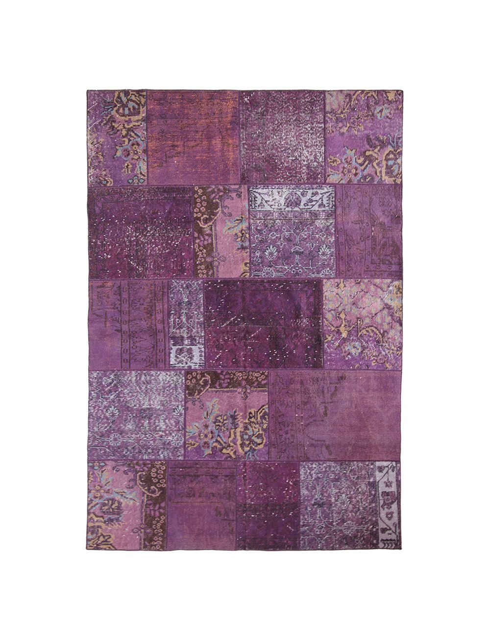 Alfombra Morado Patchwork