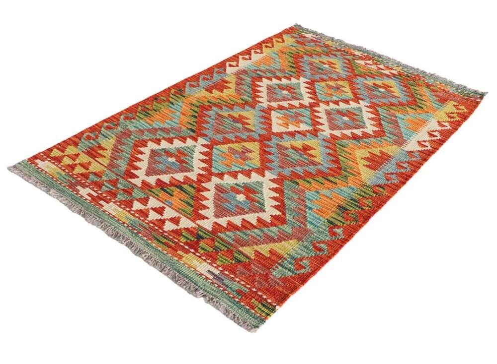 kilim turco artesanal colorido
