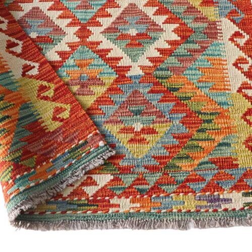 kilim turco artesanal colorido