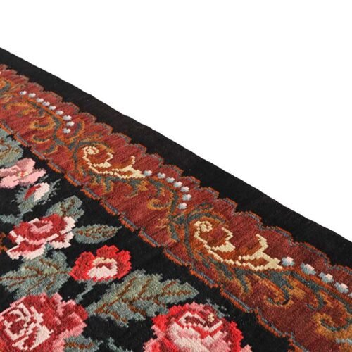 kilim moldavo floral hecho a mano