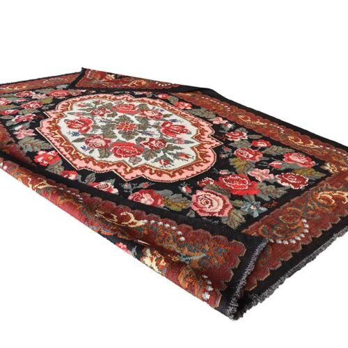 kilim moldavo floral hecho a mano